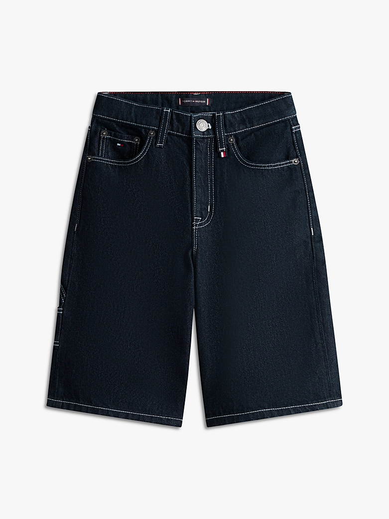 Tommy Hilfiger Jungs Baggy Jeans Short in Blau