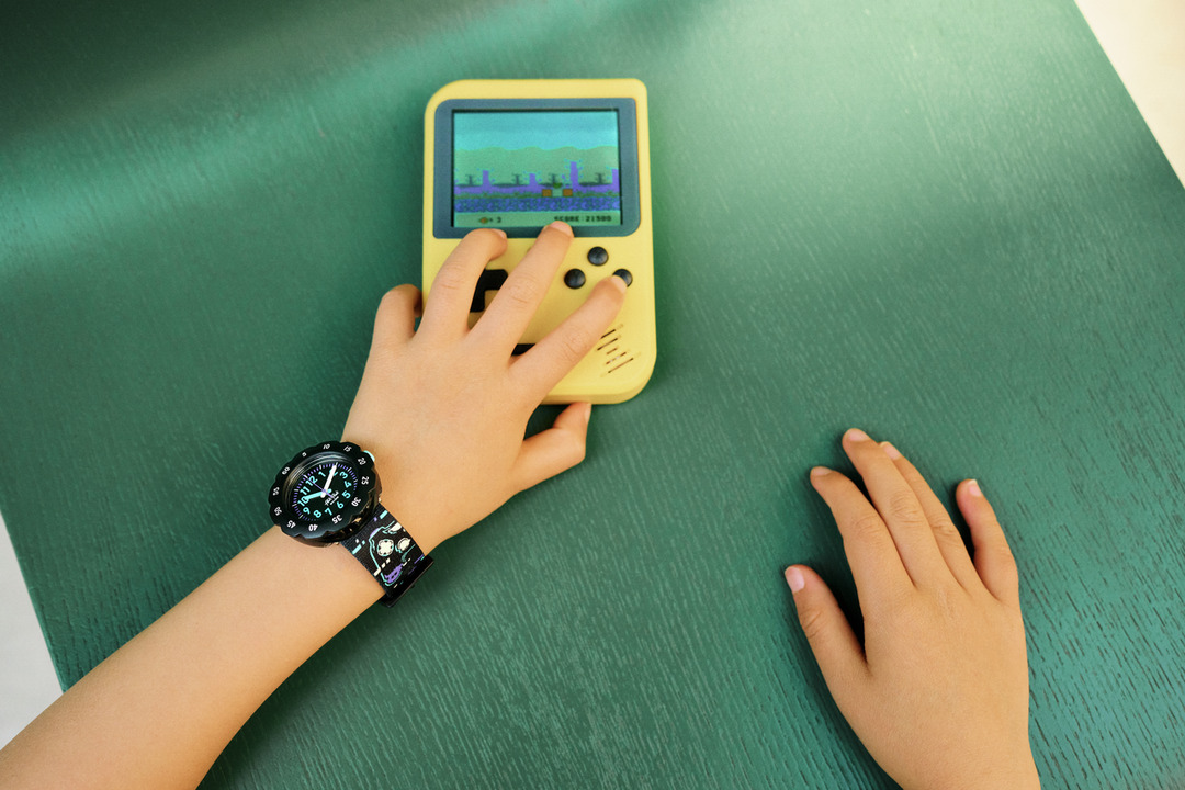 fa12_ZFPSP067 Flik Flak Uhr Kinderuhr - Game Over- Try Again - Gamer
