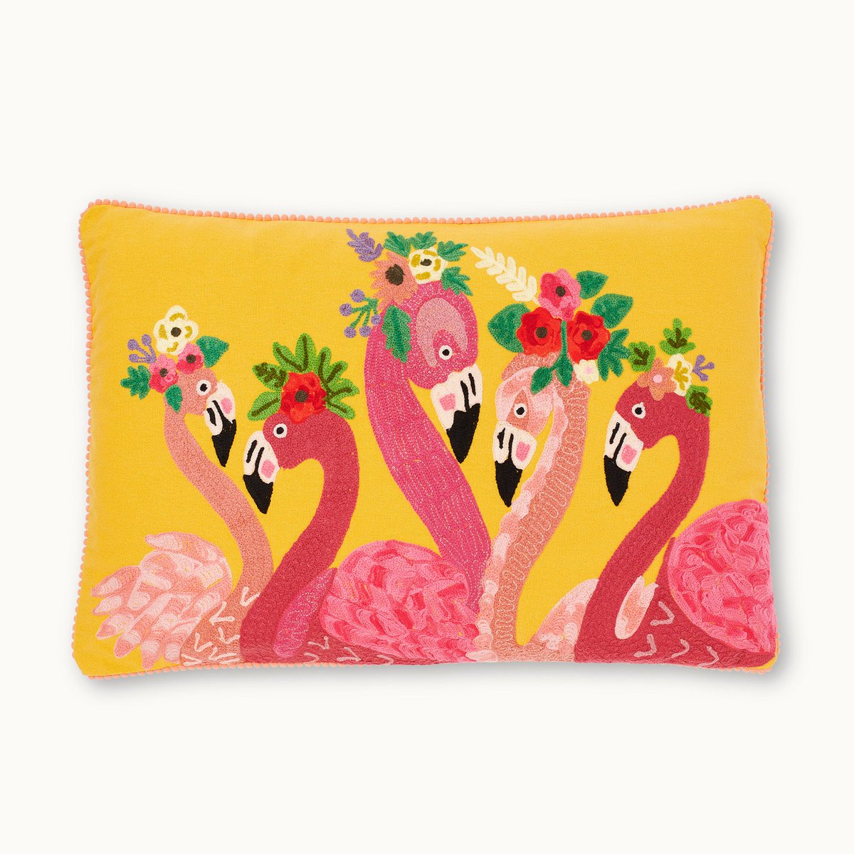 by Vivi Kissenhülle Flamingo Gelb