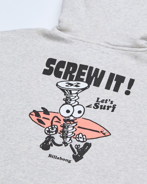 Billabong Foundation Hoody Sweatshirt in Grau - Screw it - Let's Surf Billabong Foundation Hoody Sweatshirt in Grau - Screw it - Let's Surf