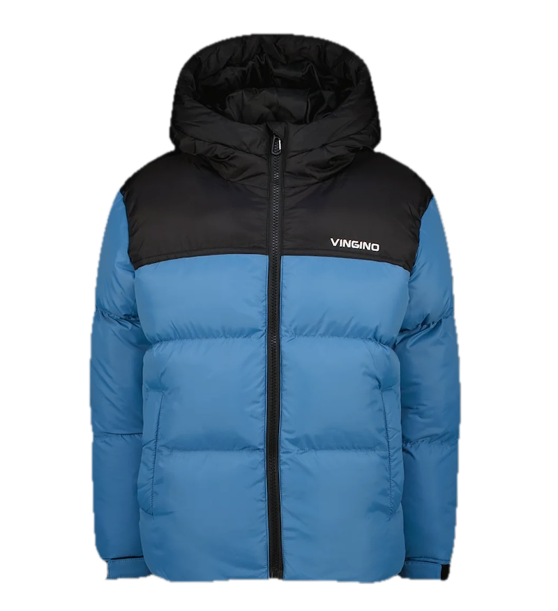 Vingino Tedi Jungs Winterjacke Wasserdicht Retro Look in Denim Blau Vingino Tedi Jungs Winterjacke Wasserdicht Retro Look in Denim Blau