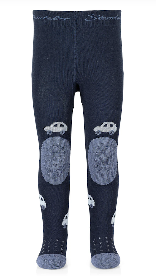 Sterntaler Krabbelstrumpfhose mit Po-Motiv in Blau - Autos Sterntaler Krabbelstrumpfhose mit Po-Motiv in Blau - Autos