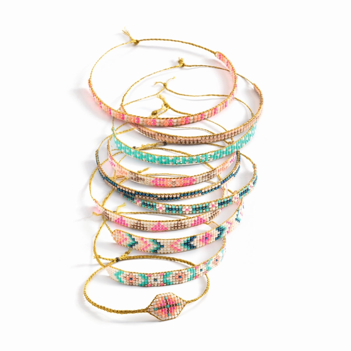 Djeco Schmuck Basteln - Weben mit Perlen: Kleine Perlen