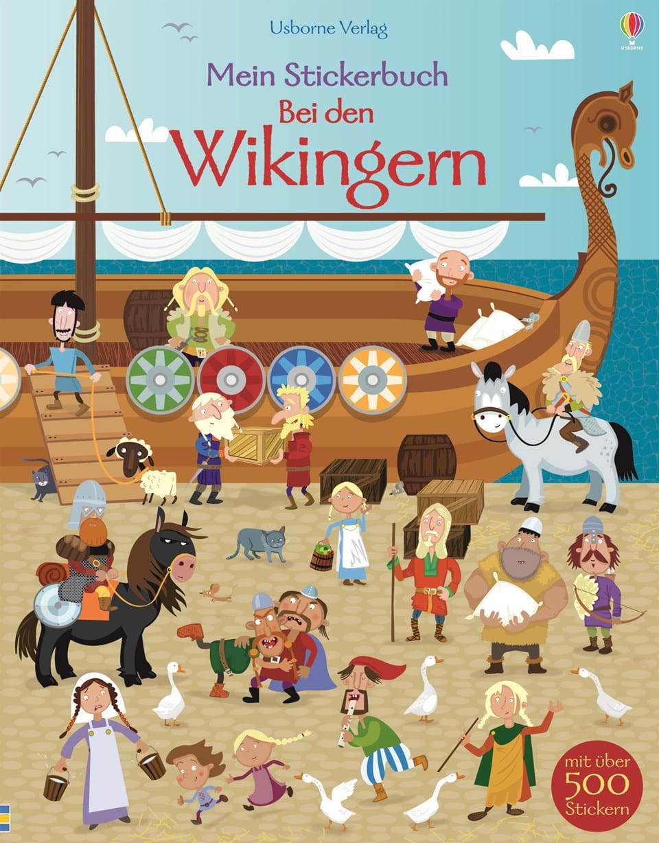 Usborne Mein Stickerbuch: Bei den Wikingern