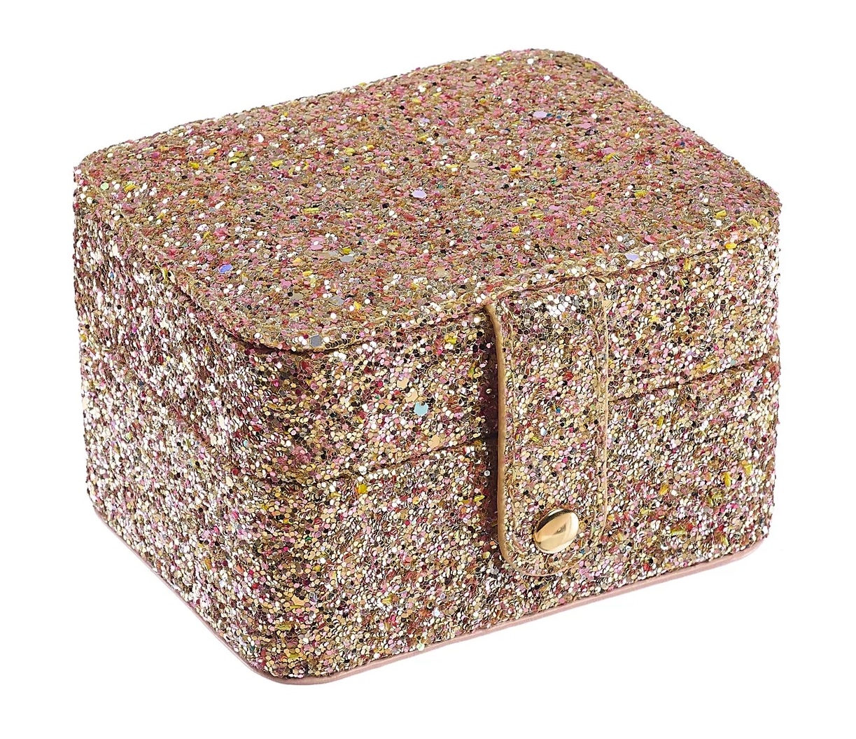 Rockahula Schmuckschatulle Confetti Glitter Gold Jewellery Box - Glitzer Schmuckkasten