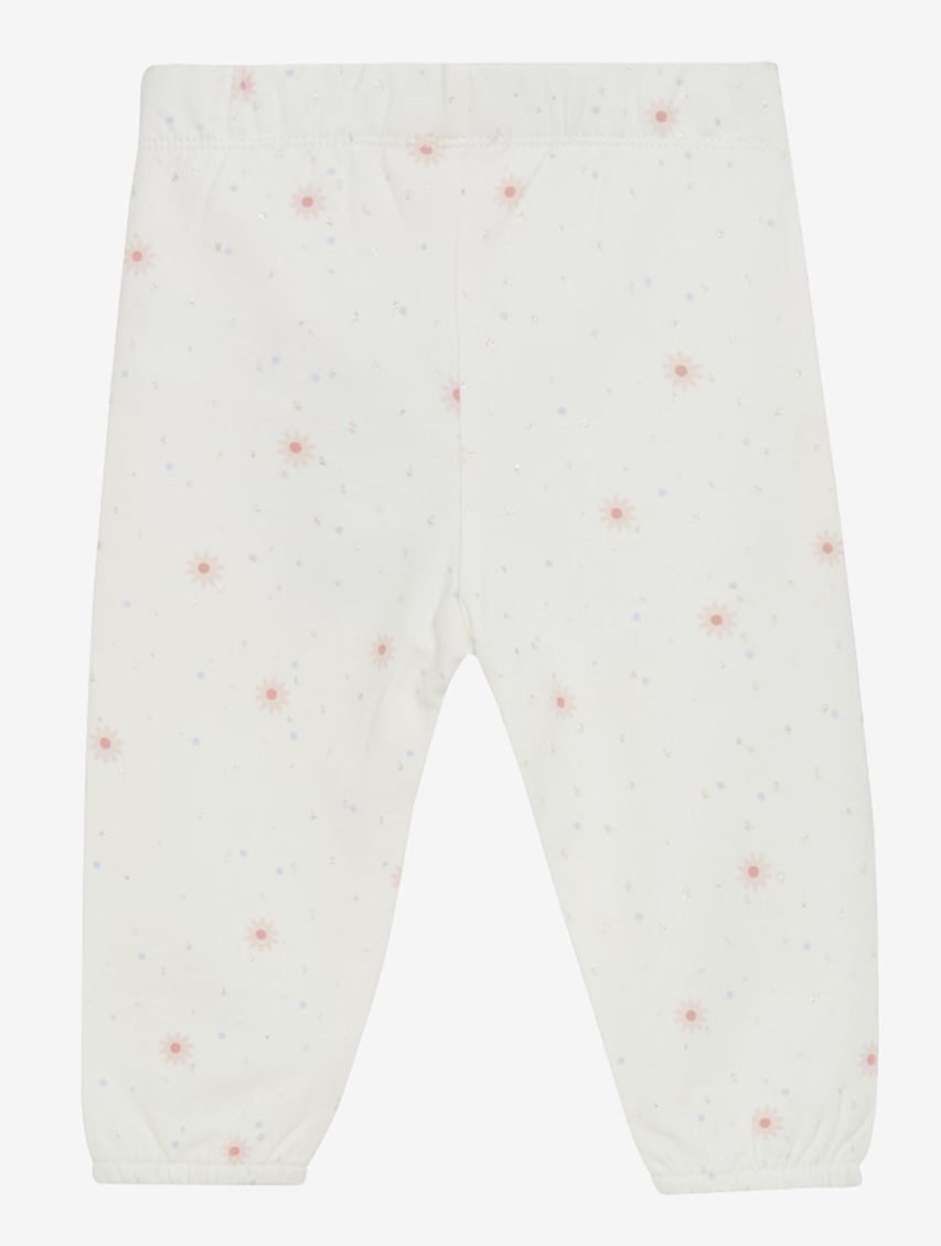 Minymo Sweathose Baby Mädchen in Marshmallow White mit Allover Print - SALE Minymo Sweathose Baby Mädchen in Marshmallow White mit Allover Print - SALE
