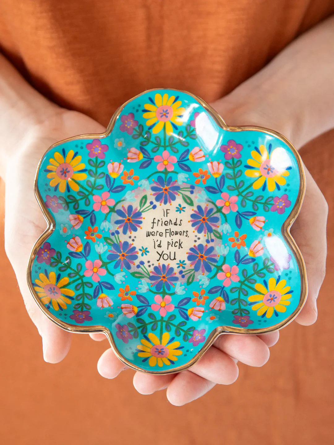 Natural Life Keramikschälchen Trinket - If friends were flowers, I'd pick you Natural Life Keramikschälchen Trinket - If friends were flowers, I'd pick you