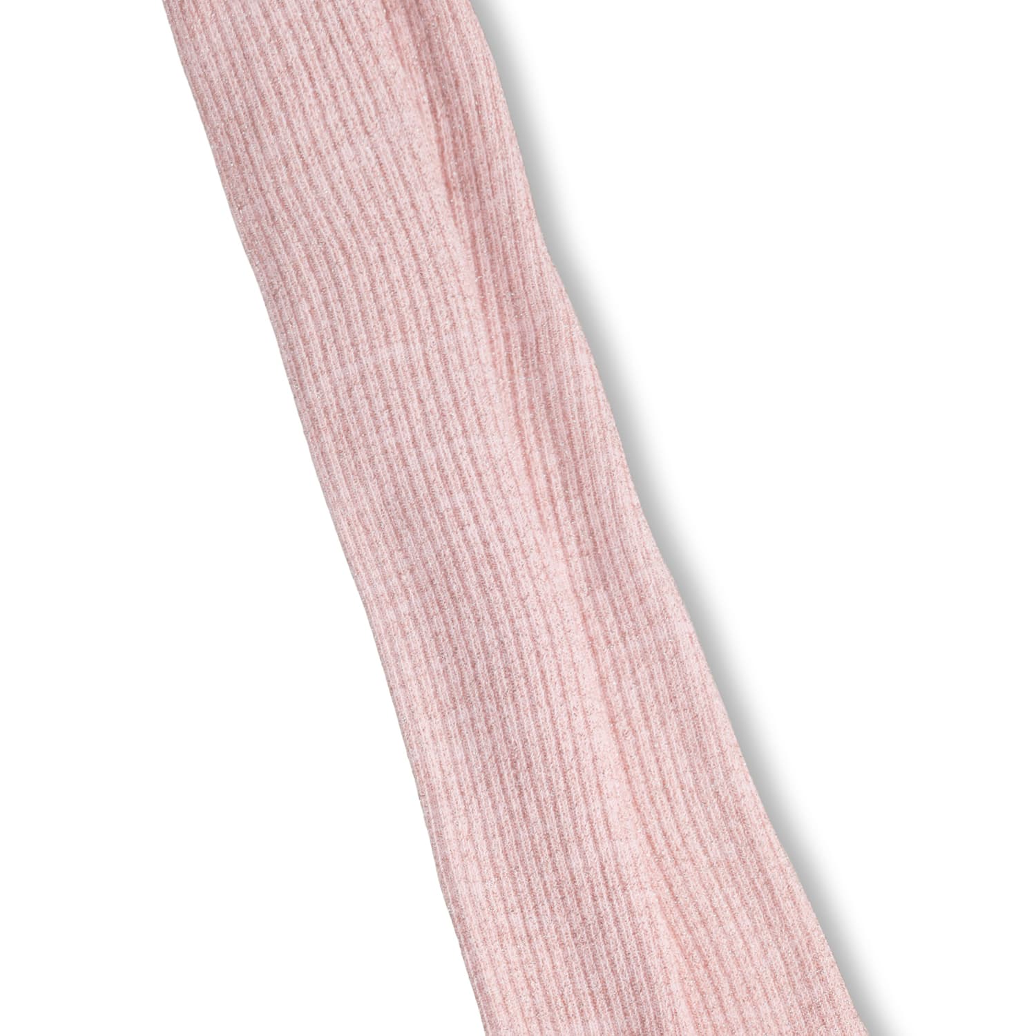 Molo Glitzer Strumpfhosen Baumwolle Mischung Gerippt - Cloud Pink Rosa