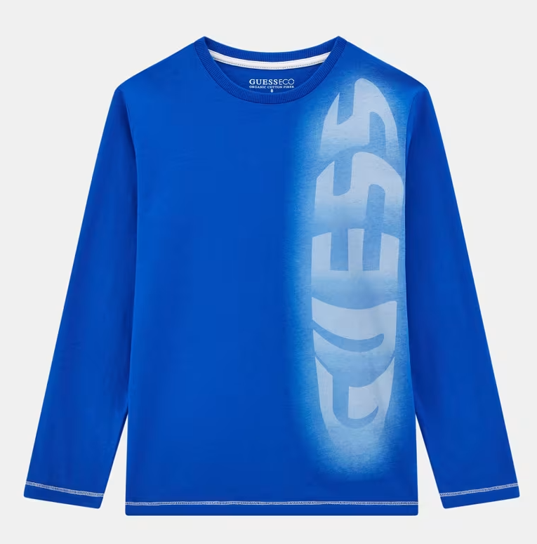 Guess Langarm Shirt in Royal Blau - SALE