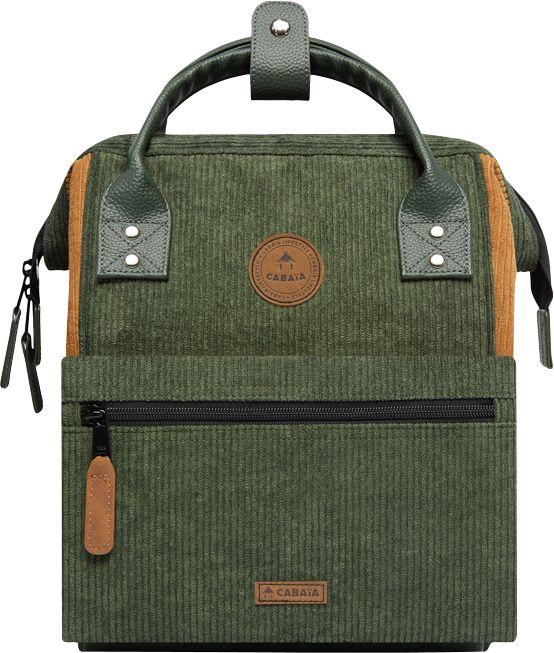 Cabaia Rucksack DOHA Small mit Laptop-Fach - Oliv Grün Cord Cabaia Rucksack DOHA Small mit Laptop-Fach - Oliv Grün Cord