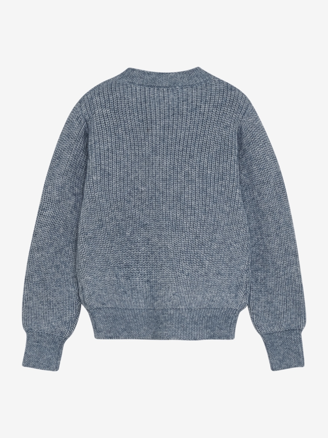 Creamie Strickpullover mit Muster in Blau Melange (Bering Sea) - SALE