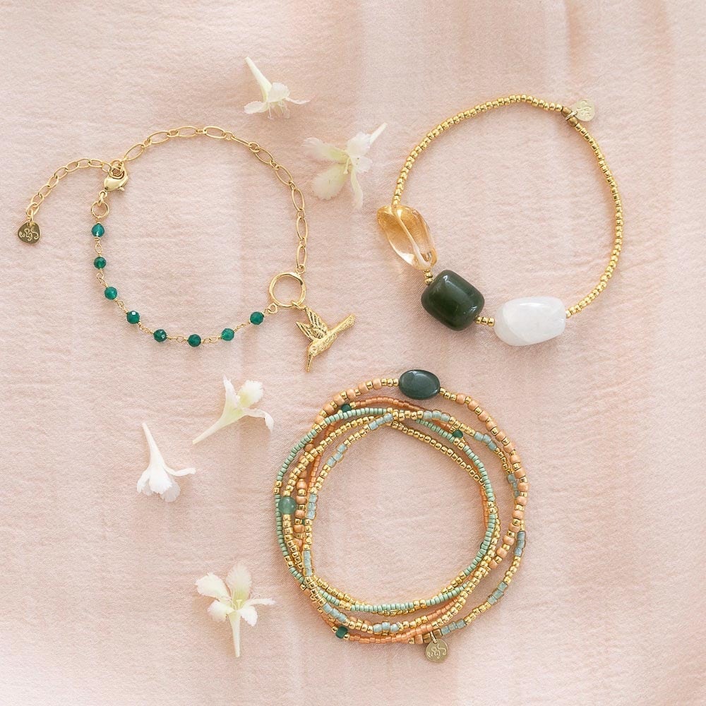 A Beautiful Story Desirable Mondstein Aventurin Kaneol Armband A Beautiful Story Desirable Mondstein Aventurin Kaneol Armband