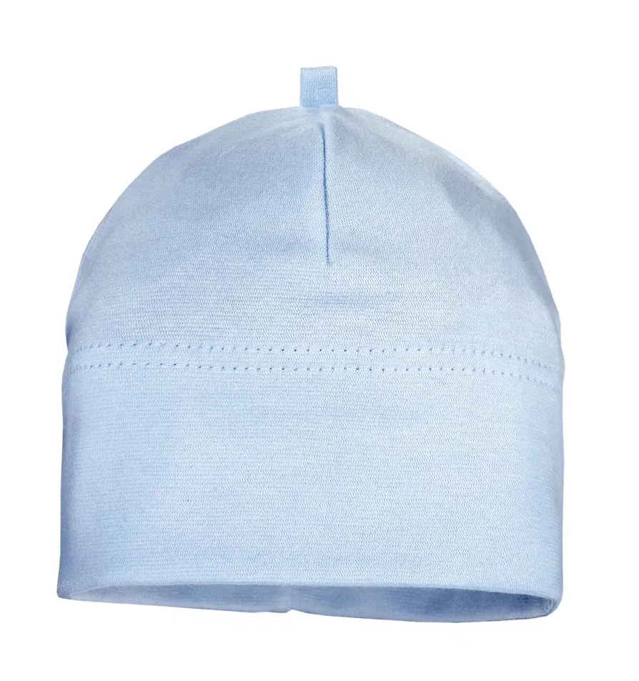 Maximo Baby Beanie Mütze aus Jersey in Hellblau Maximo Baby Beanie Mütze aus Jersey in Hellblau