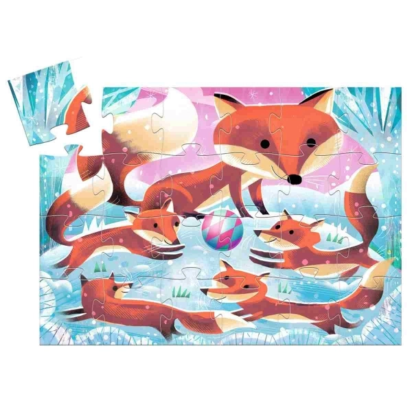 Djeco Formen Puzzle Fuchs - Fuchs & Fuchs Babys - 24 Teile Djeco Formen Puzzle Fuchs - Fuchs & Fuchs Babys - 24 Teile