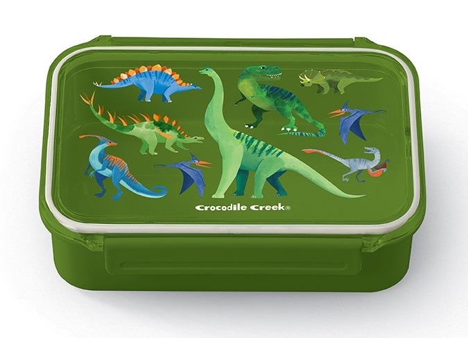 Crocodile-Creek-Brotzeit-Bento-Box-Dino Crocodile Creek Bento Box in Grün - Dino World