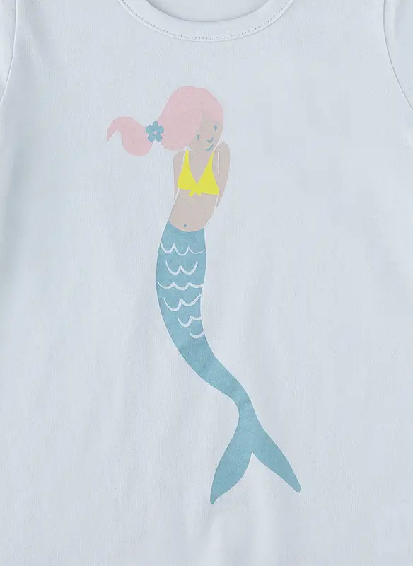 Sanetta Kurzam T-Shirt in Hellblau - Meerjungfrau - SALE