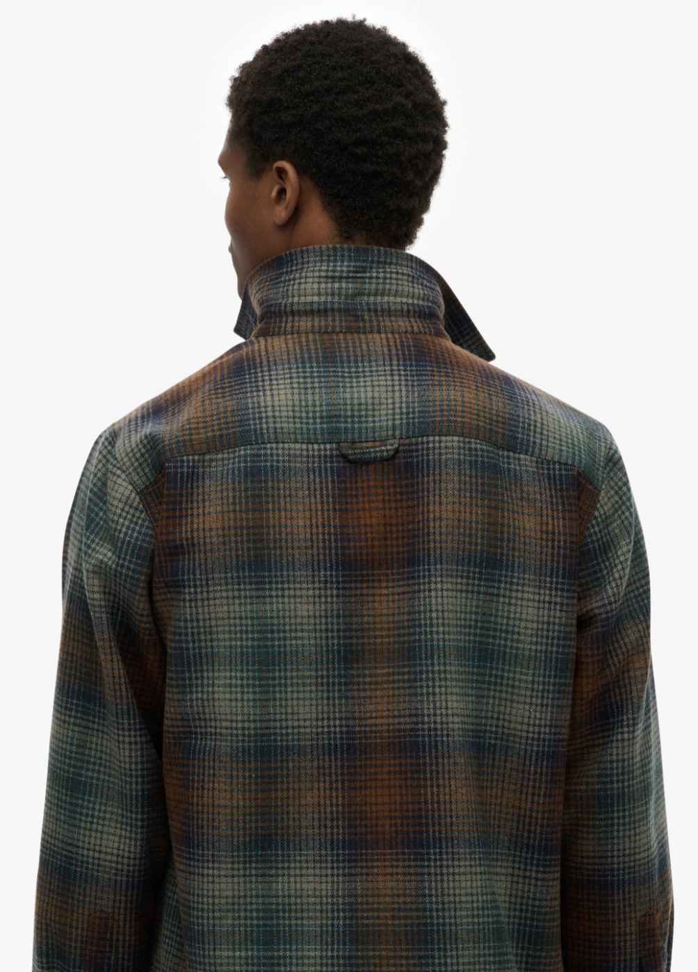 Superdry Herren Overshirt/Hemd Wool Miller in Bronze/Grün