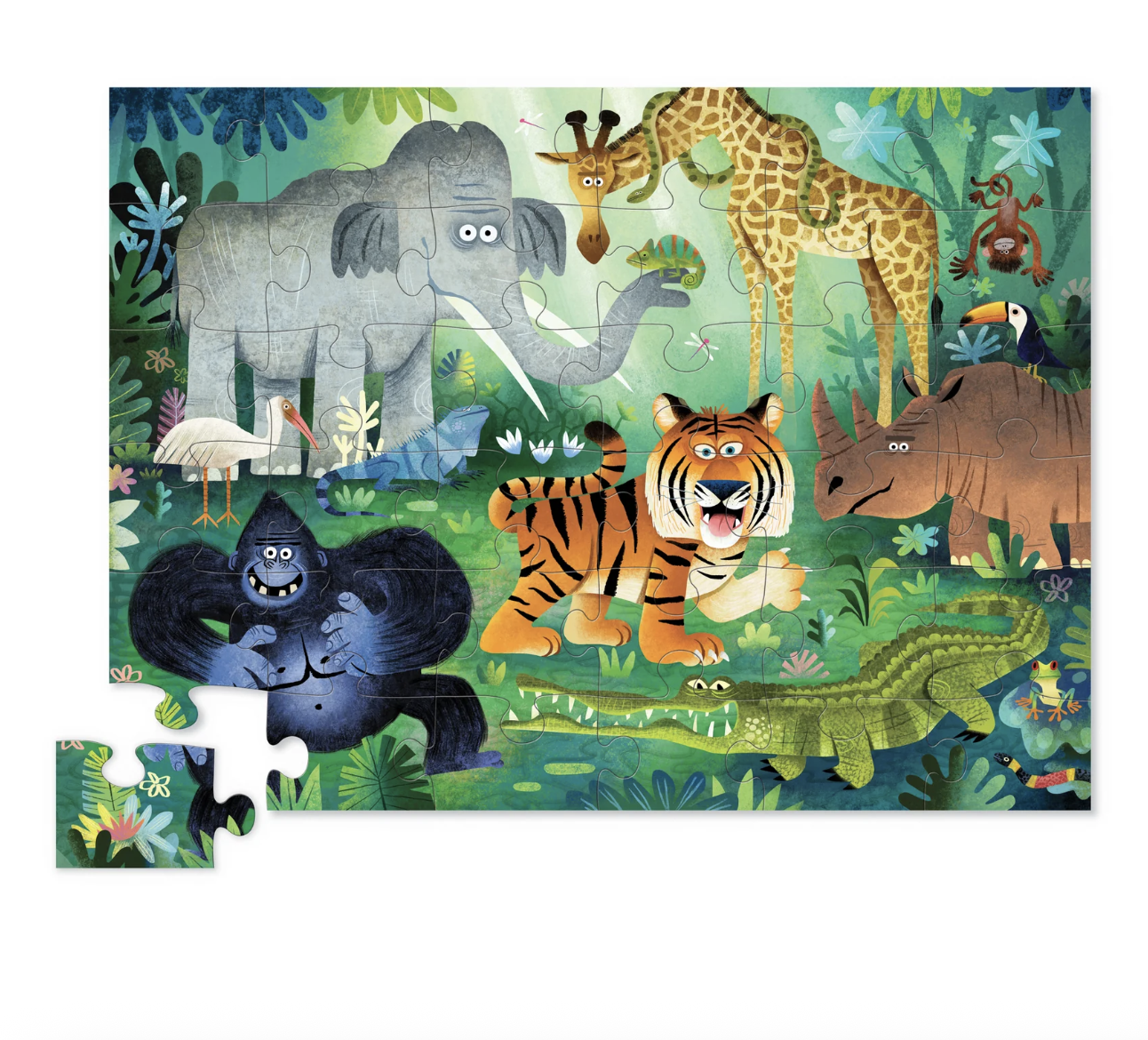 Crocodile Creek Puzzle 36-teilig - Wildes Königreich