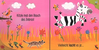 Usborne Streicheln & Lauschen - Ich brülle! Glaubst Du nicht? Dann Streichle mich!