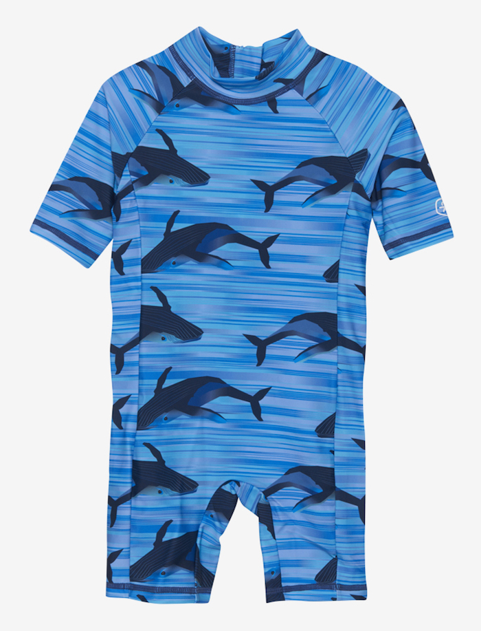 Color Kids Schwimm-Overall Badeanzug Baby in Blau - Wale