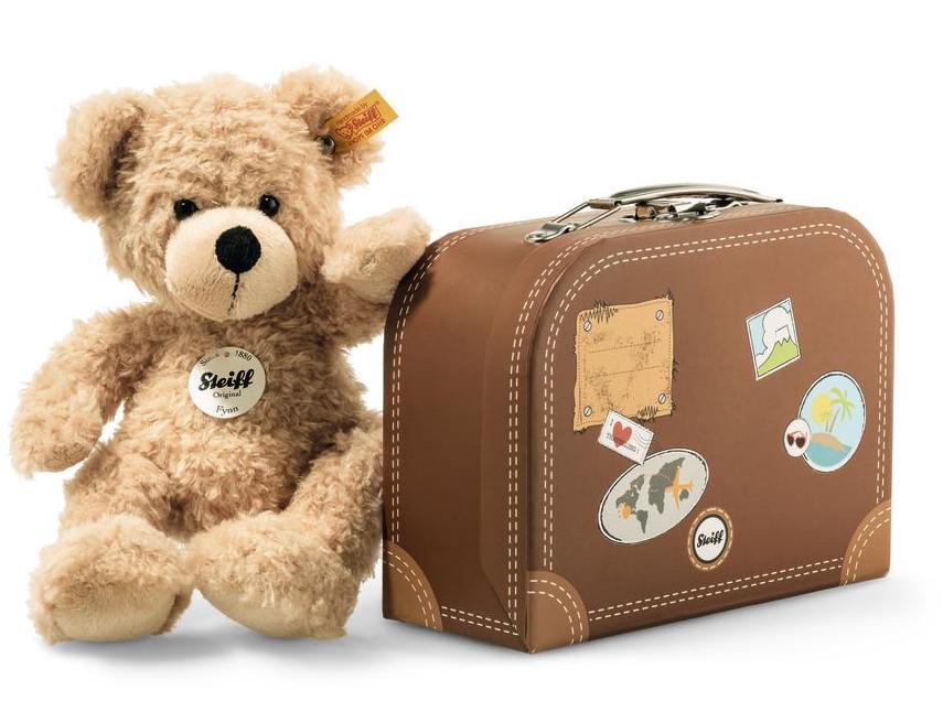Steiff Kuscheltier mit Koffer - Fynn Teddy Bär im Koffer