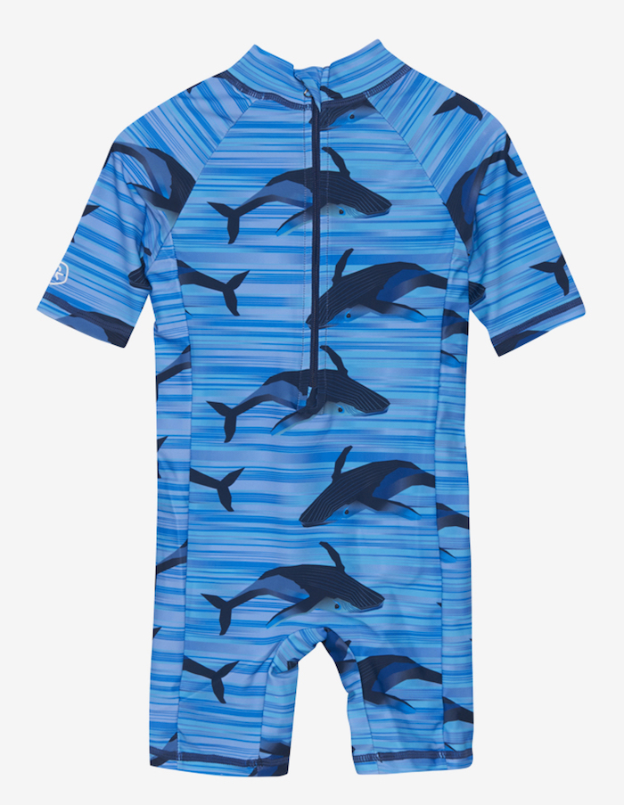 Color Kids Schwimm-Overall Badeanzug Baby in Blau - Wale