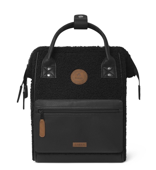 Cabaia Rucksack DHAKA Small mit Laptop-Fach - Teddy Schwarz Cabaia Rucksack DHAKA Small mit Laptop-Fach - Teddy Schwarz
