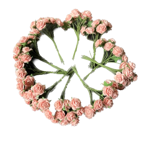 Wowzers Blüten aus Maulbeerpapier - Mini Roses -10 Mini Rosen in Peach Wowzers Blüten aus Maulbeerpapier - Mini Roses -10 Mini Rosen in Peach