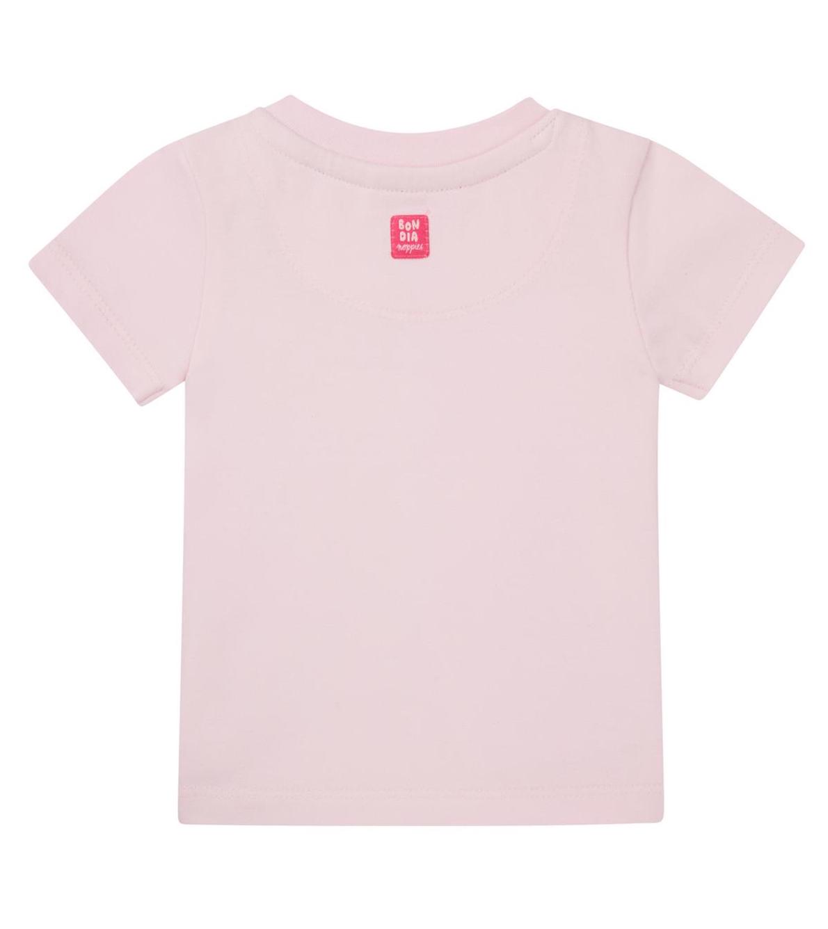 Noppies Middleton Kurzarm GOTS T-Shirt in Rosa Lilac Snow - Vogel Herz