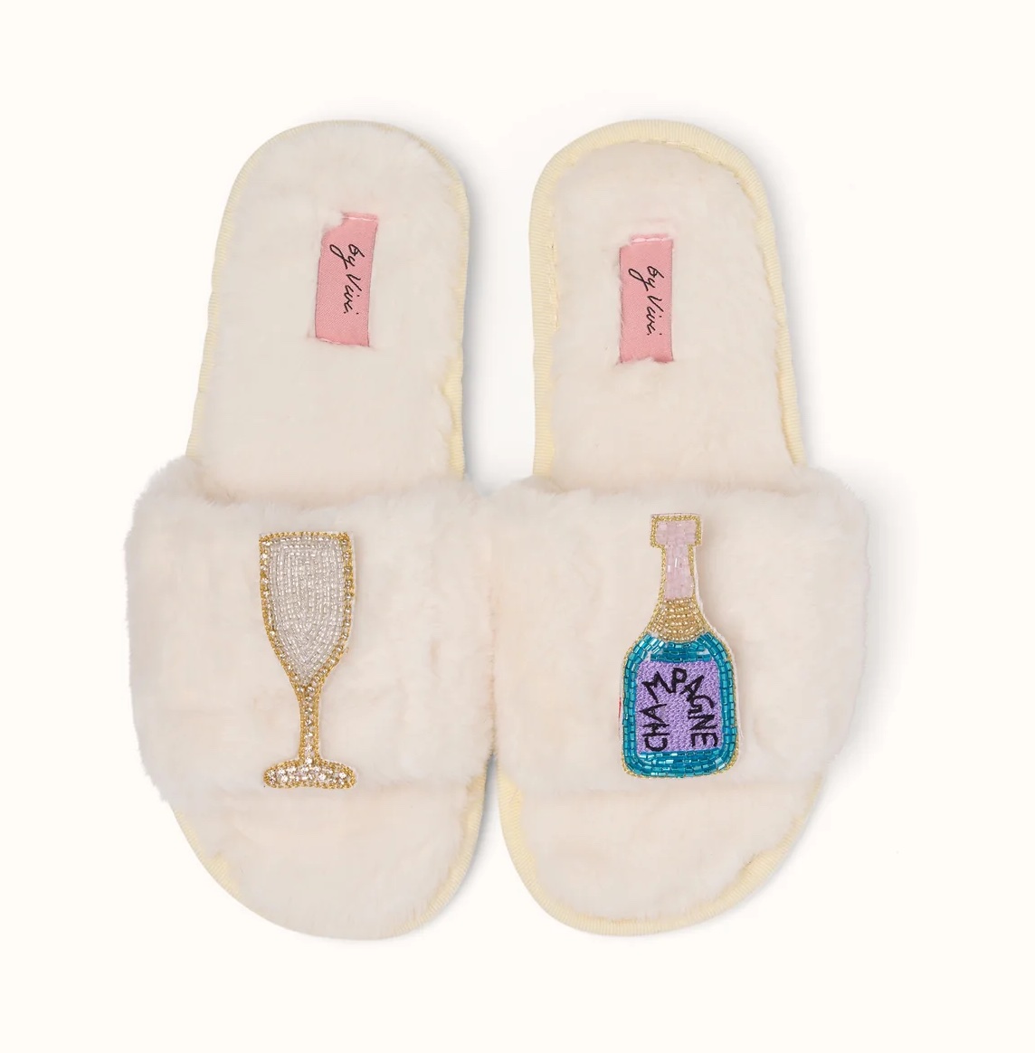 By Vivi Brosche-Set für Slipper oder Mode - Türkis Champagne By Vivi Brosche-Set für Slipper oder Mode - Türkis Champagne