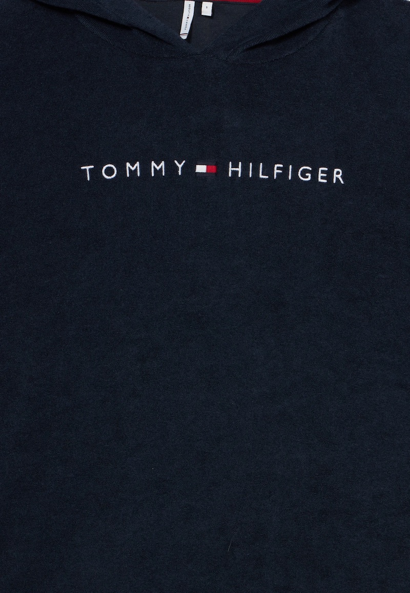 Tommy Hilfiger leichter Frottee-Poncho - Dark Night Navy