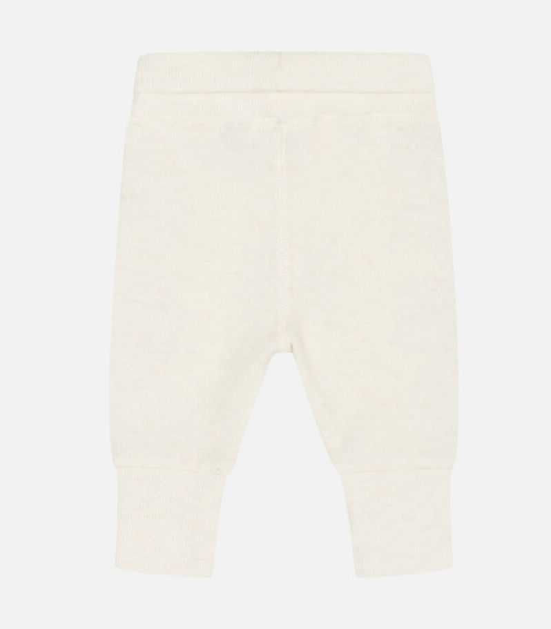 Hust & Claire Baby Hose in Whisper Melange mit Ohrchen - Creme
