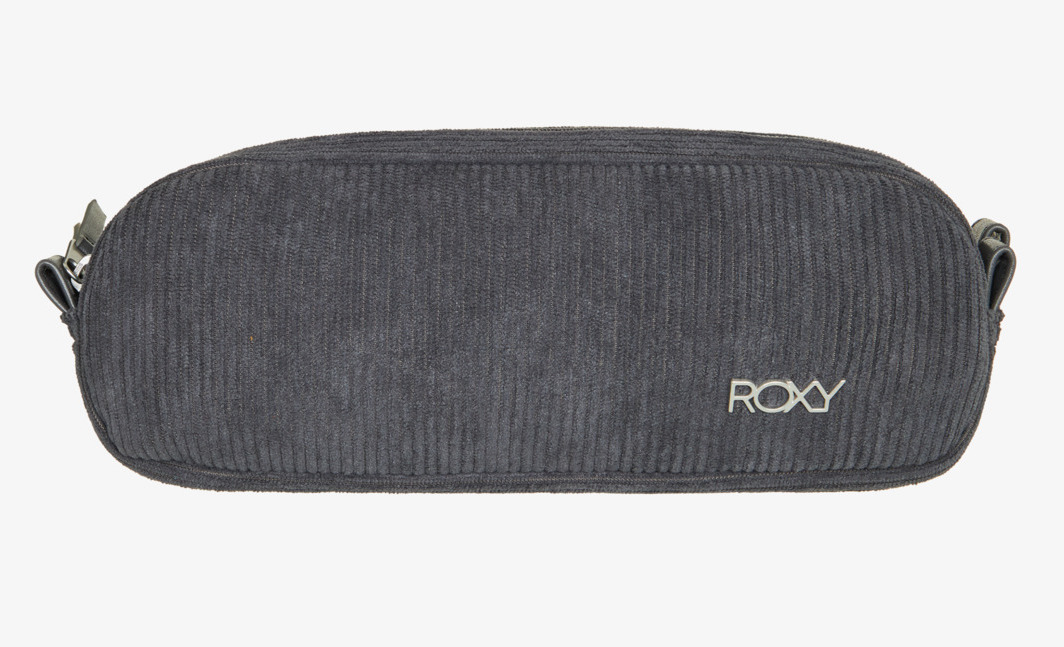 Roxy Feeling Vibes Double Cord Schminktasche Schlampermappe in Excalibur Grau