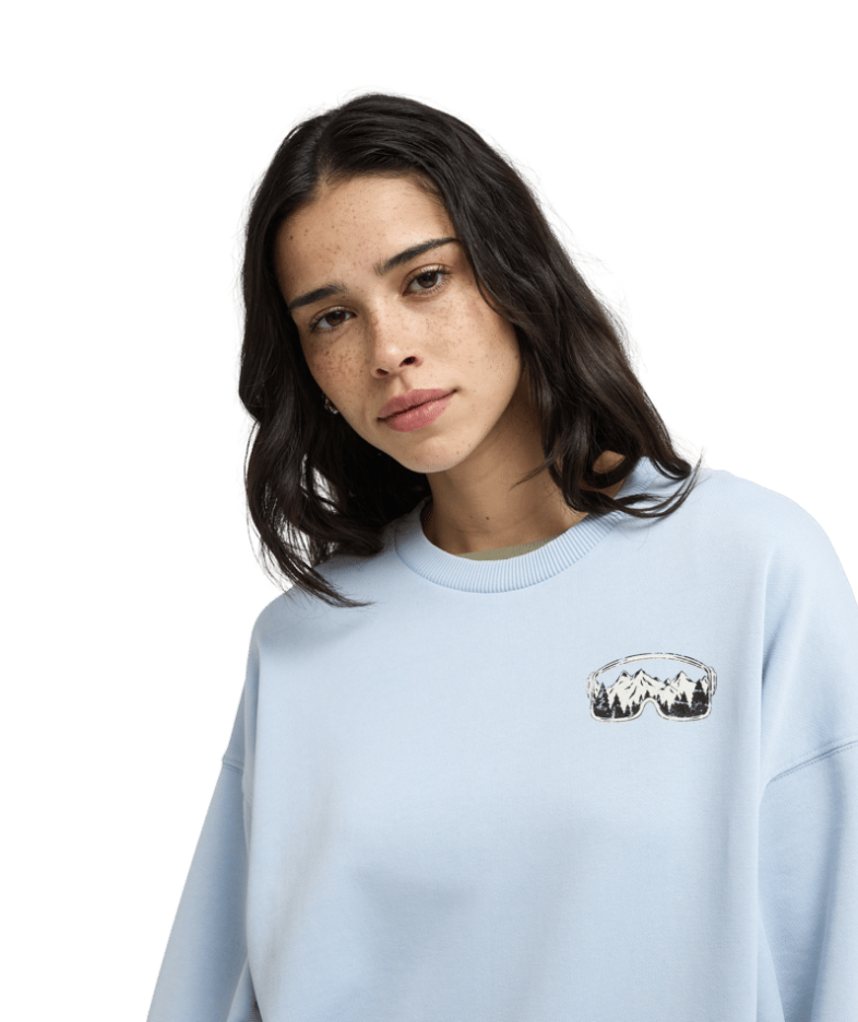 Roxy Damen Sweatshirt in Hellblau - Apres Ski