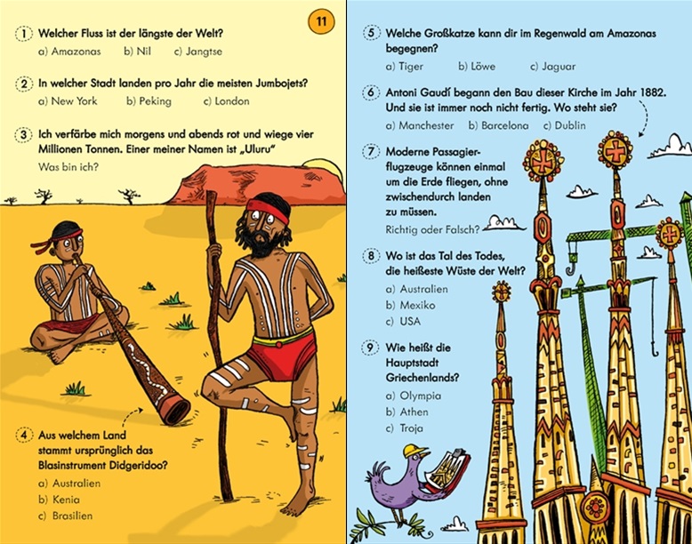 Usborne 50 Quiz Karten: Reise um die Welt