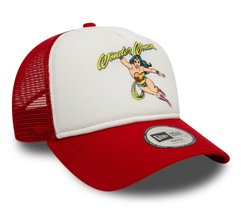 New Era Superwoman DC Rot 9Forty Youth Adjustable Trucker Cap New Era Superwoman DC Rot 9Forty Youth Adjustable Trucker Cap