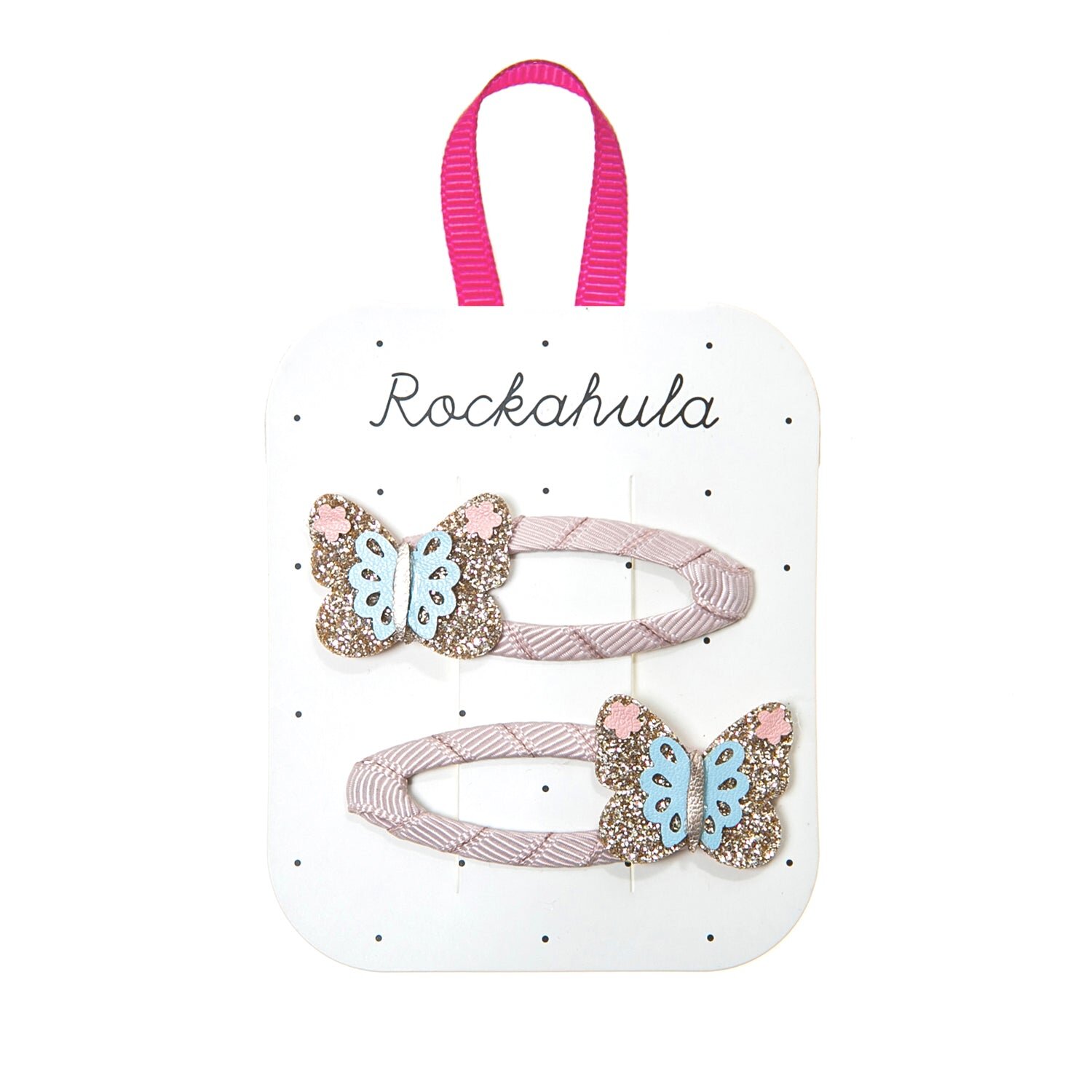 Rockahula Meadow Haarspangen in Gold Glitzer Schmetterlinge
