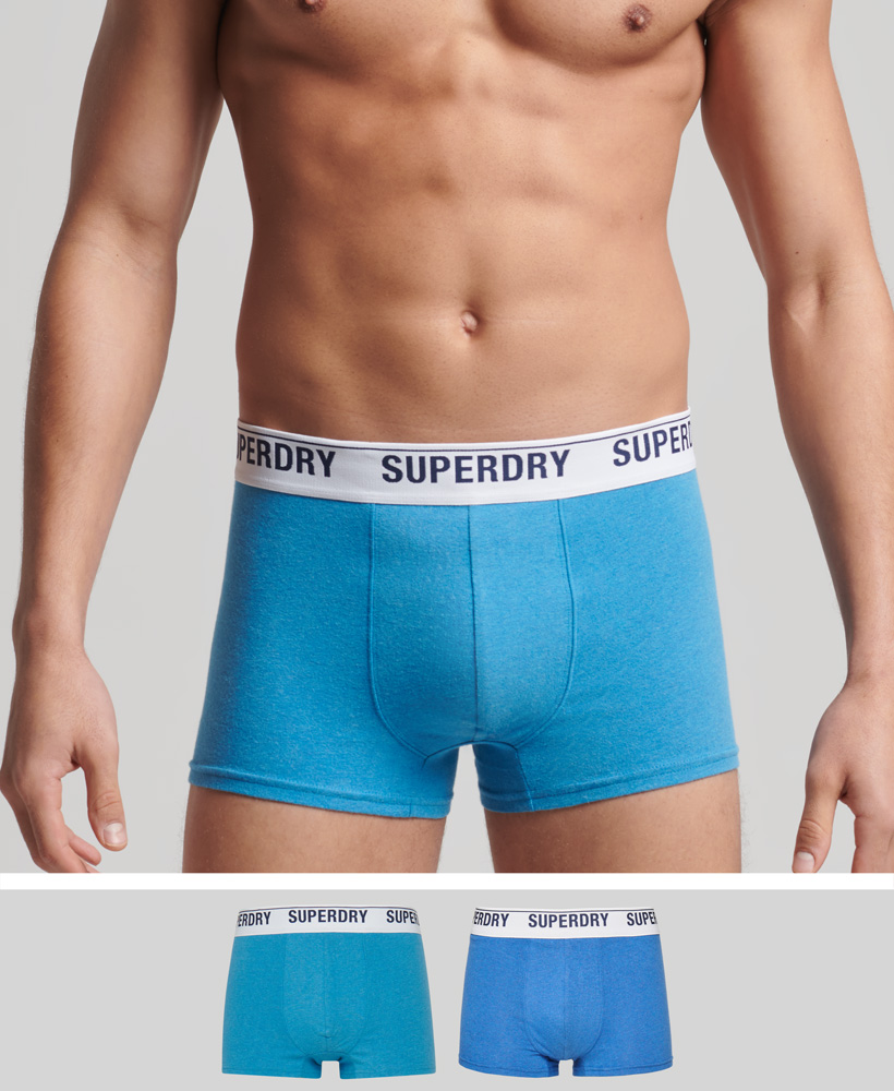 Superdry Trunk Unterhosen 2er Pack - Mazarine/Electric