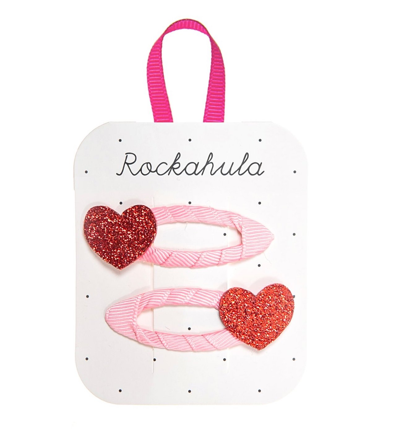 Rockahula Love Heart Glitter Clips Haarspangen Herzen - 1 Paar 