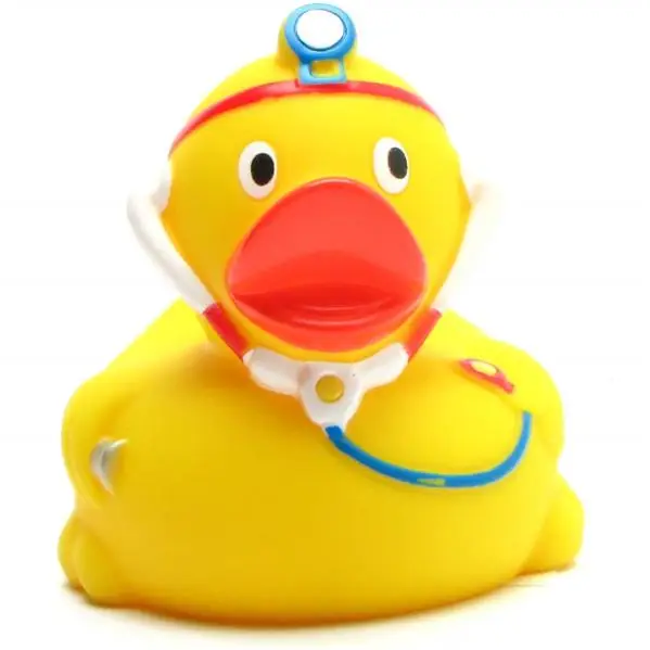 Lanco Duck - Naturkautschuk Badeente Doktor - Gummiente Lanco Duck - Naturkautschuk Badeente Doktor - Gummiente
