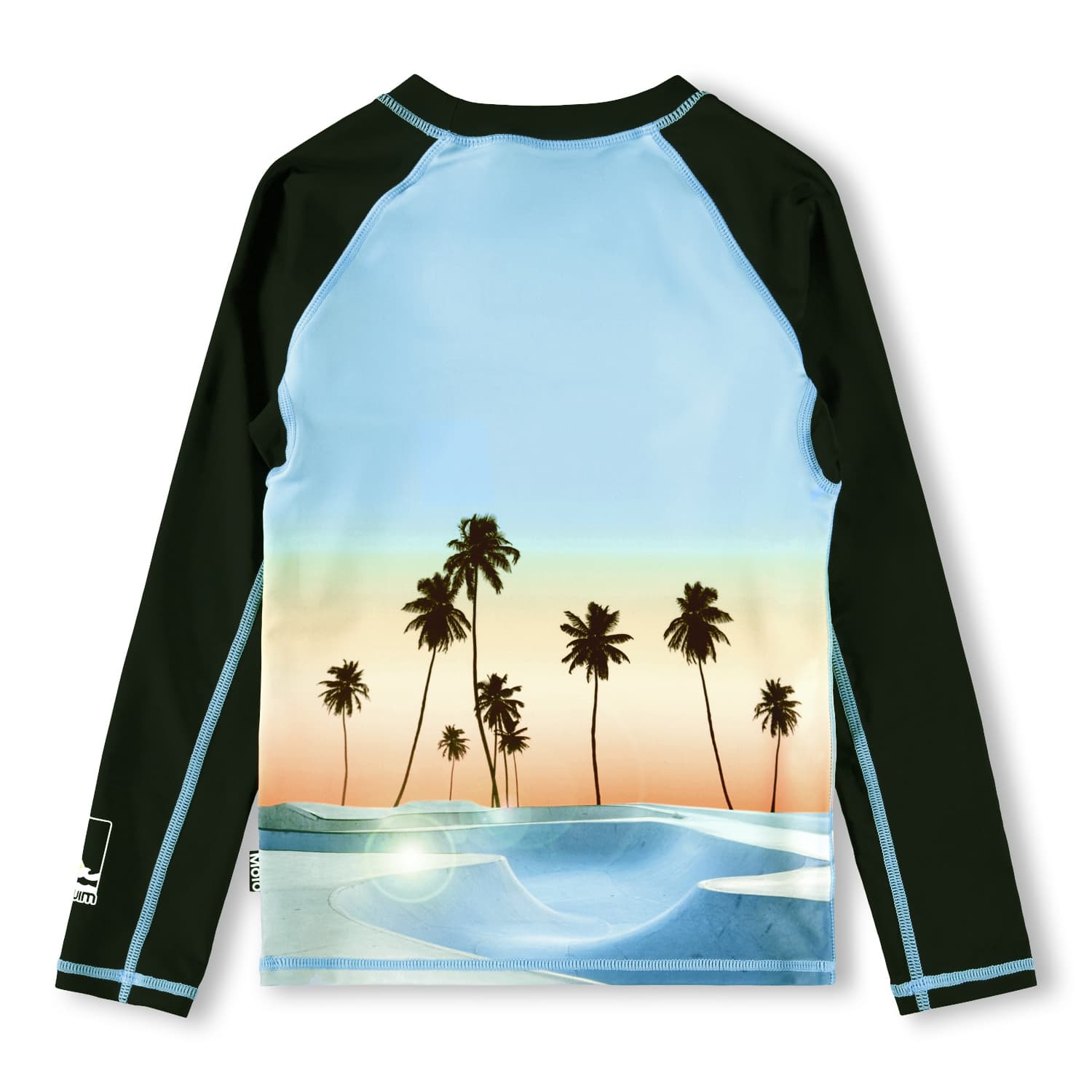 Molo Neptune Langarm UV Schutz Schwimmshirt Rashguard Sunrise Skate