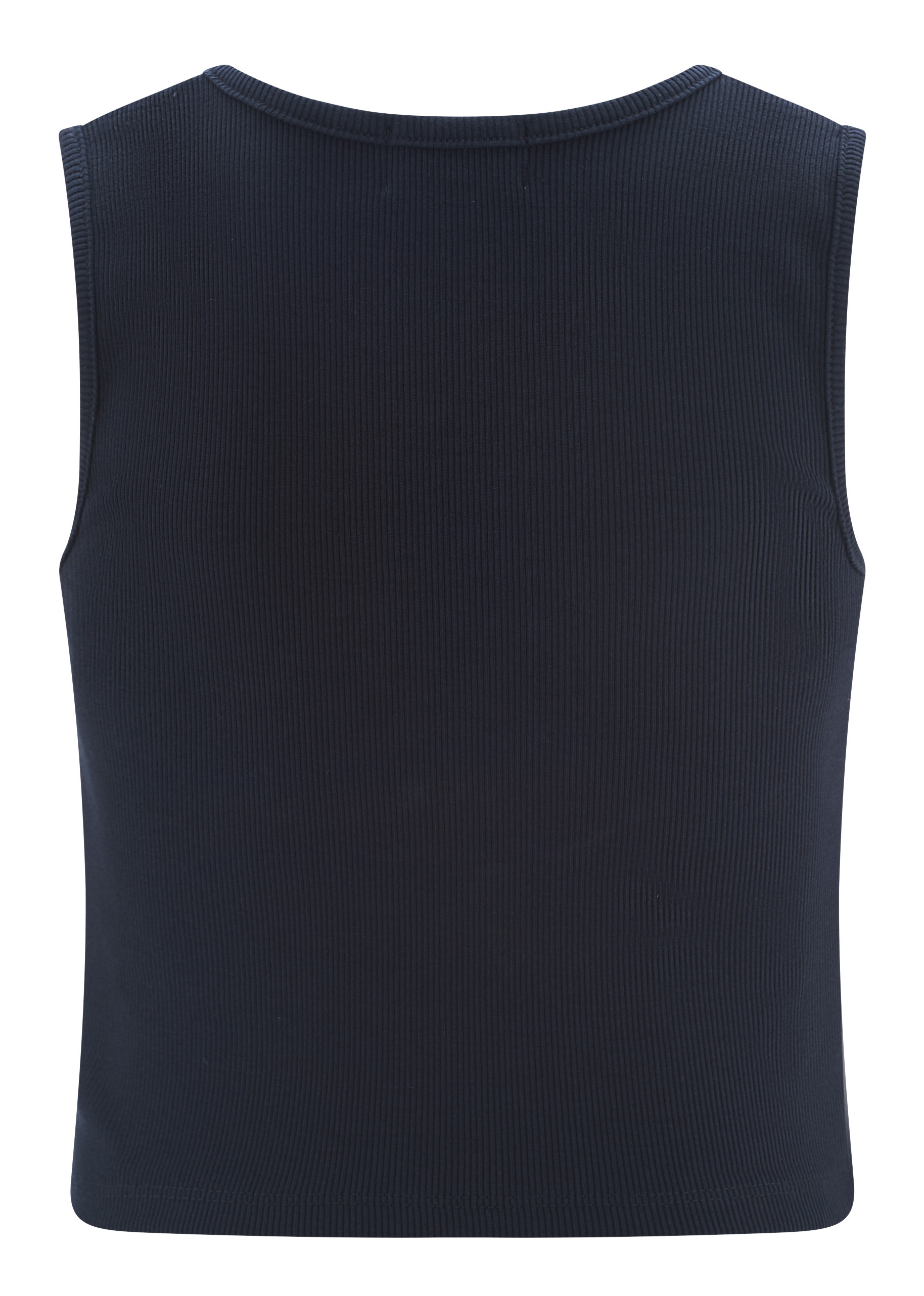 Happy Girls Cropped Top Baumwolle Ripp in Navy Blau - Summer Happy Girls Cropped Top Baumwolle Ripp in Navy Blau - Summer