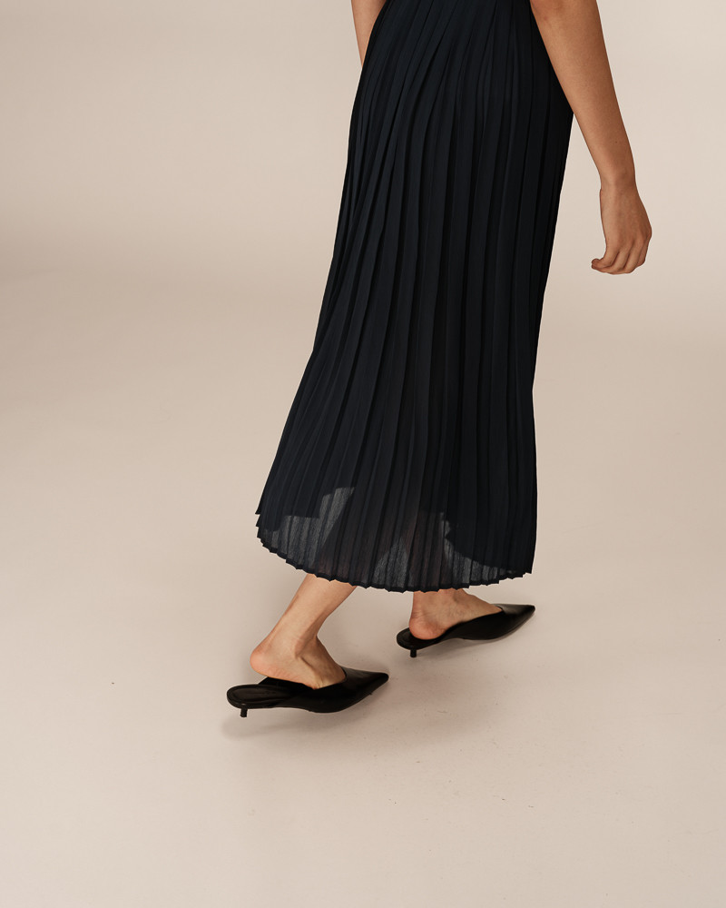 Grace & Mila Maxi Plissee Rock PLISSE in Marine Blau Grace & Mila Maxi Plissee Rock PLISSE in Marine Blau
