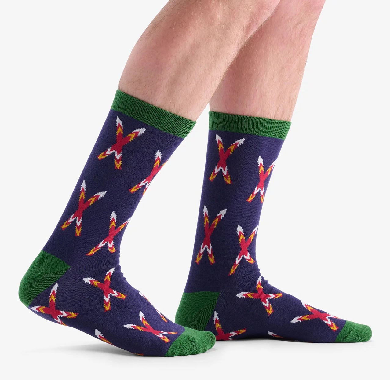 Little Blue House Herrensocken in einer Bierdose - Men's Crossed Skis - Skifahren