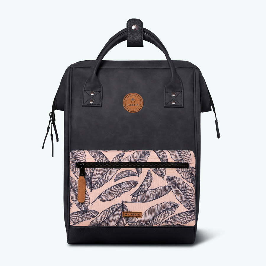 TDM-S22-ADVENTURER-MEDIUM-LEHAVRE-FACE-POCHETTE-2-BD Cabaia Rucksack LE HAVRE Medium mit Laptop-Fach - Schwarz