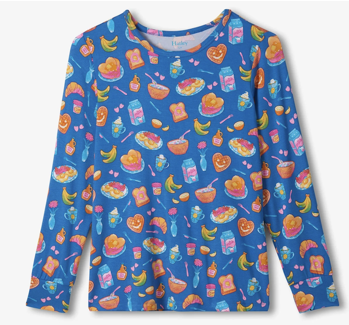Hatley Damen Super weiche Bambus Viskose Pyjama - Breakfast Frühstück - SALE Hatley Damen Super weiche Bambus Viskose Pyjama - Breakfast Frühstück - SALE