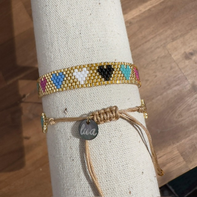 Lua All My Love Armband mit bunten Perlen - Multifarbe Herzen