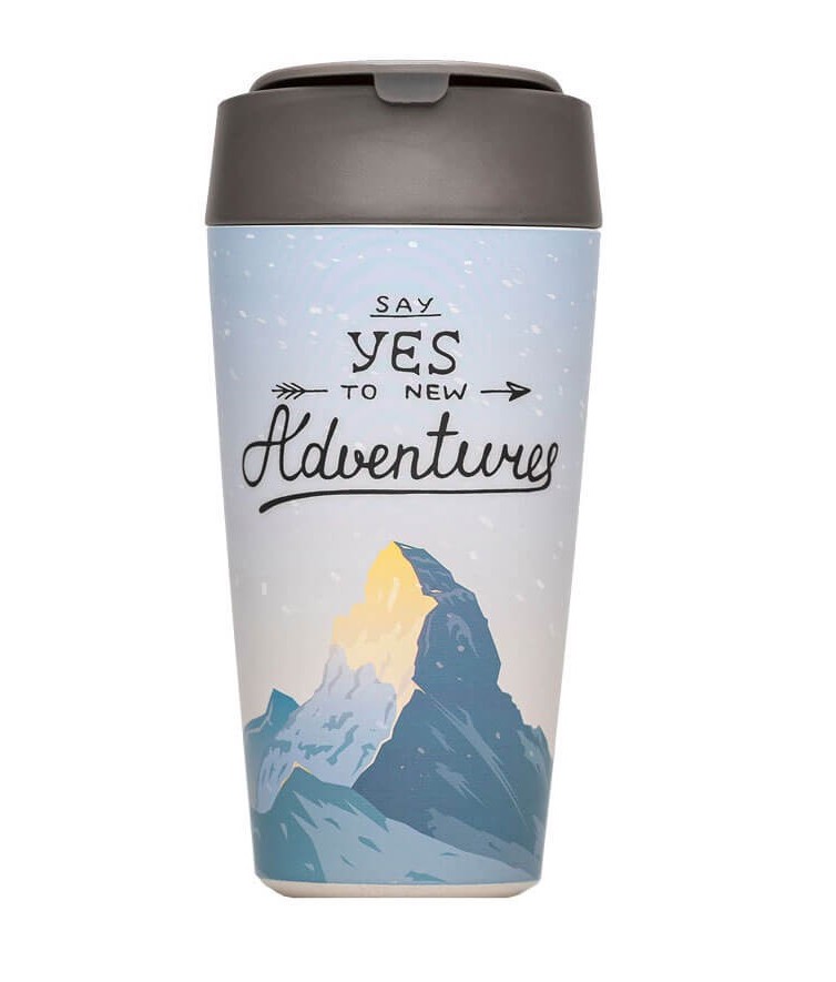 chic mic bioloco Deluxe Kaffeebecher say yes to new adventures