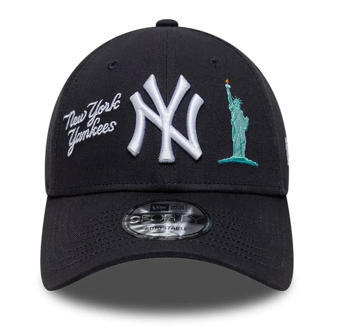 New Era Cap Navy New York Yankees MLB City Icon 9FORTY Verstellbare Cap - New York City New Era Cap Navy New York Yankees MLB City Icon 9FORTY Verstellbare Cap - New York City