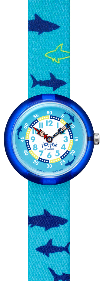 4F93E4A6-CD9B-4E3A-BFC3-BCC262549E5E Flik Flak Uhr Kinderuhr SHARKASM - Haifische